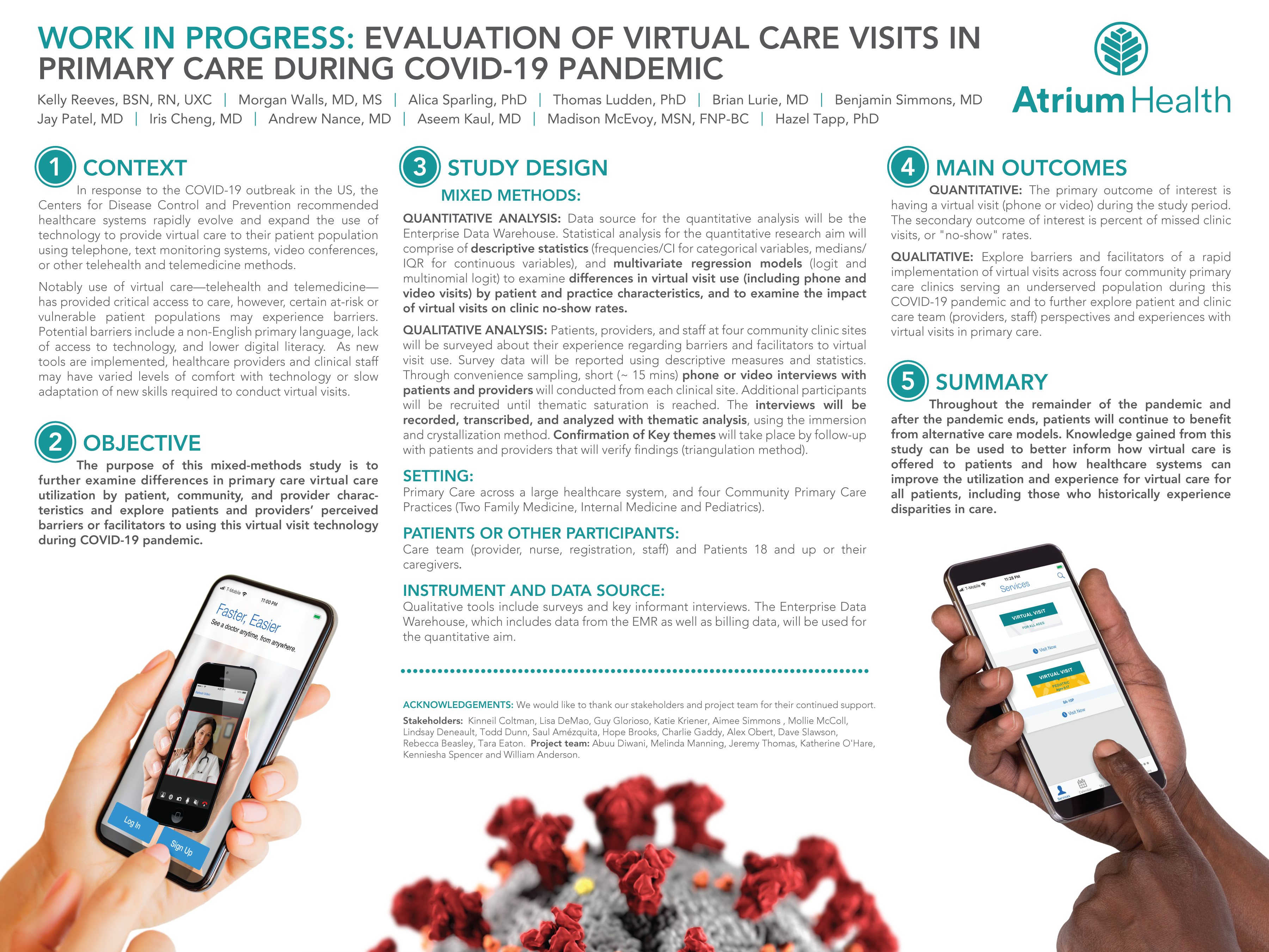 PRP198: Work in Progress: Evaluation of Virtual Care Visits in Primary Care  during COVID-19 Pandemic
